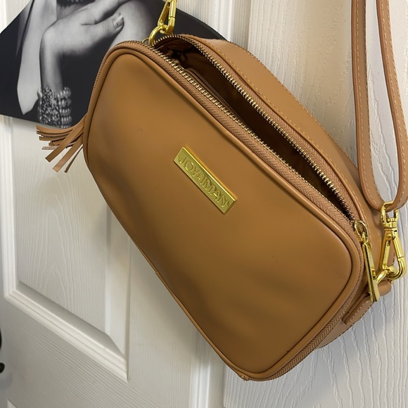 Joy & Iman Leather Crossbody Bag in Tan ! - Picture 2 of 8